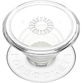 PopSockets Phone Grip with Expanding Kickstand, Adhesive Grip - Clear