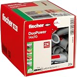 fischer DuoPower 14 x 70 Plug universal concrete brick gypsum board 20