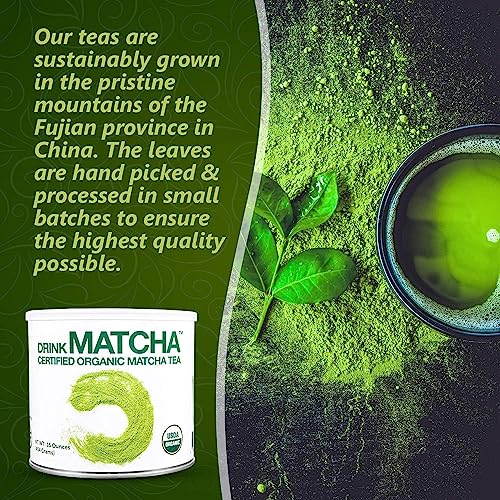 MATCHA DNA MATCHA GREEN TEA POWDER, USDA ORGANIC, 16 OZ