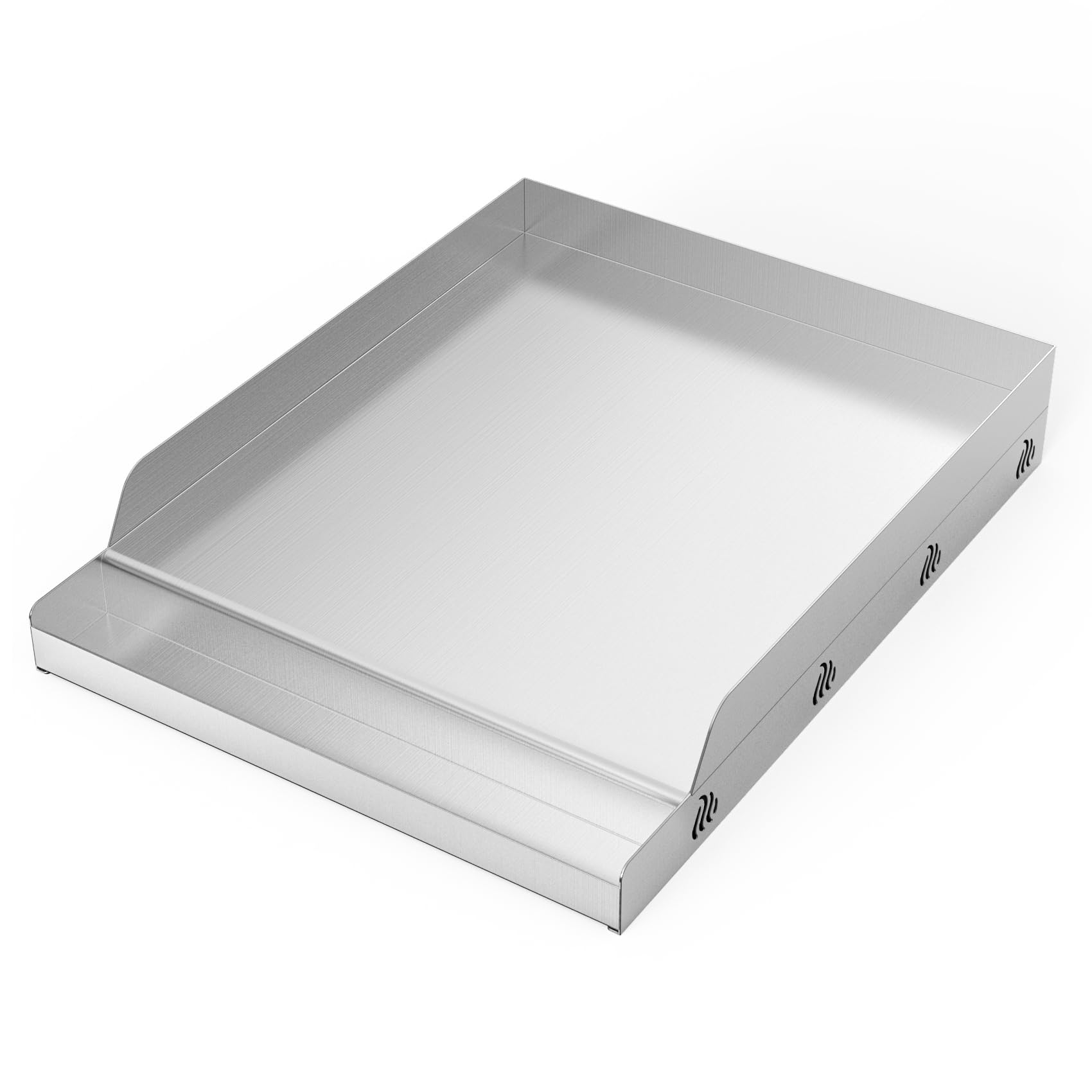 Photo 1 of Onlyfire Stainless Steel BBQ Cooking Griddle, Universal Flat Top Griddle for Most Charcoal/Gas Grills, Camping, Tailgating, and Parties, 12.5"×16"