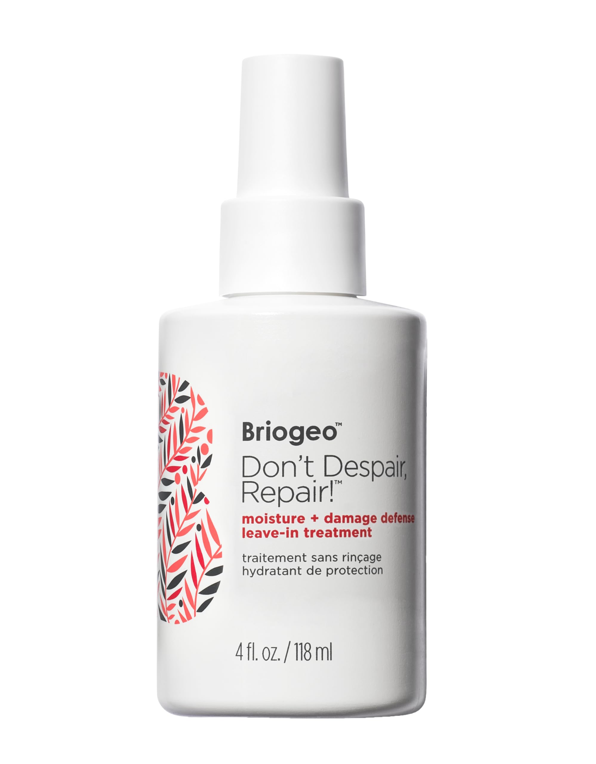 Briogeo Don’t Despair Repair Moisture + Damage Defense Leave-In Treatment, Seals Split Ends and Repairs Dry, Damaged Hair, Vegan, Phalate & Paraben-Free - 118ml