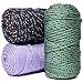 Pepperell Bonnie Braid Macrame Cord | 4mm x 100yd | Value 2-Pack | Twisted Polypropylene Cord for DIY Crafts, Plant Hangers, Wall Hangings, Crochet & Macrame (Black)