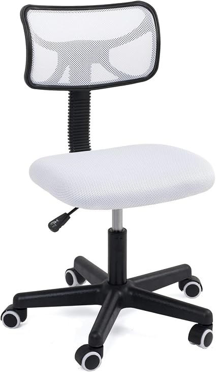 Kayelles Chaise De Bureau Enfant Siege De Bureau Ergonomique Junior Etudiant Lab E Blanc Sans Accoudoirs Amazon Fr Cuisine Maison