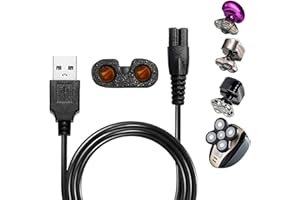 SOLASKY Universal Head Shaver Charger Cord Compatible with Bird Freedom Skull Shaver Head Shaver, USB Charging Cable Charger Cord for Many Brands Shaver，Shaver USB Cable Power Cord