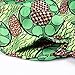 Uideazone Women African Print Skirts Pleated Flared Full Cricle Maxi Skirts Dress Green