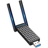 USB WiFi Adapter, ElecMoga 1300Mbps Wireless Network Adapter Dual Band 5GHz/2.4GHz WiFi Dongle USB 3.0 5dBi Antenna WiFi Adap