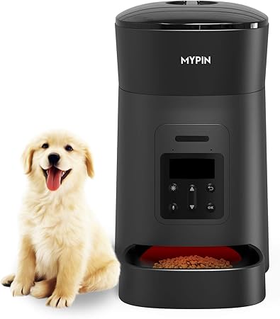 Mypin Distributeur Chien Distributeur Chat Distributeur Automatique De Nourriture Distributeur De Croquettes Automatique Pour Chien Et Chat Noir Amazon Co Uk Pet Supplies