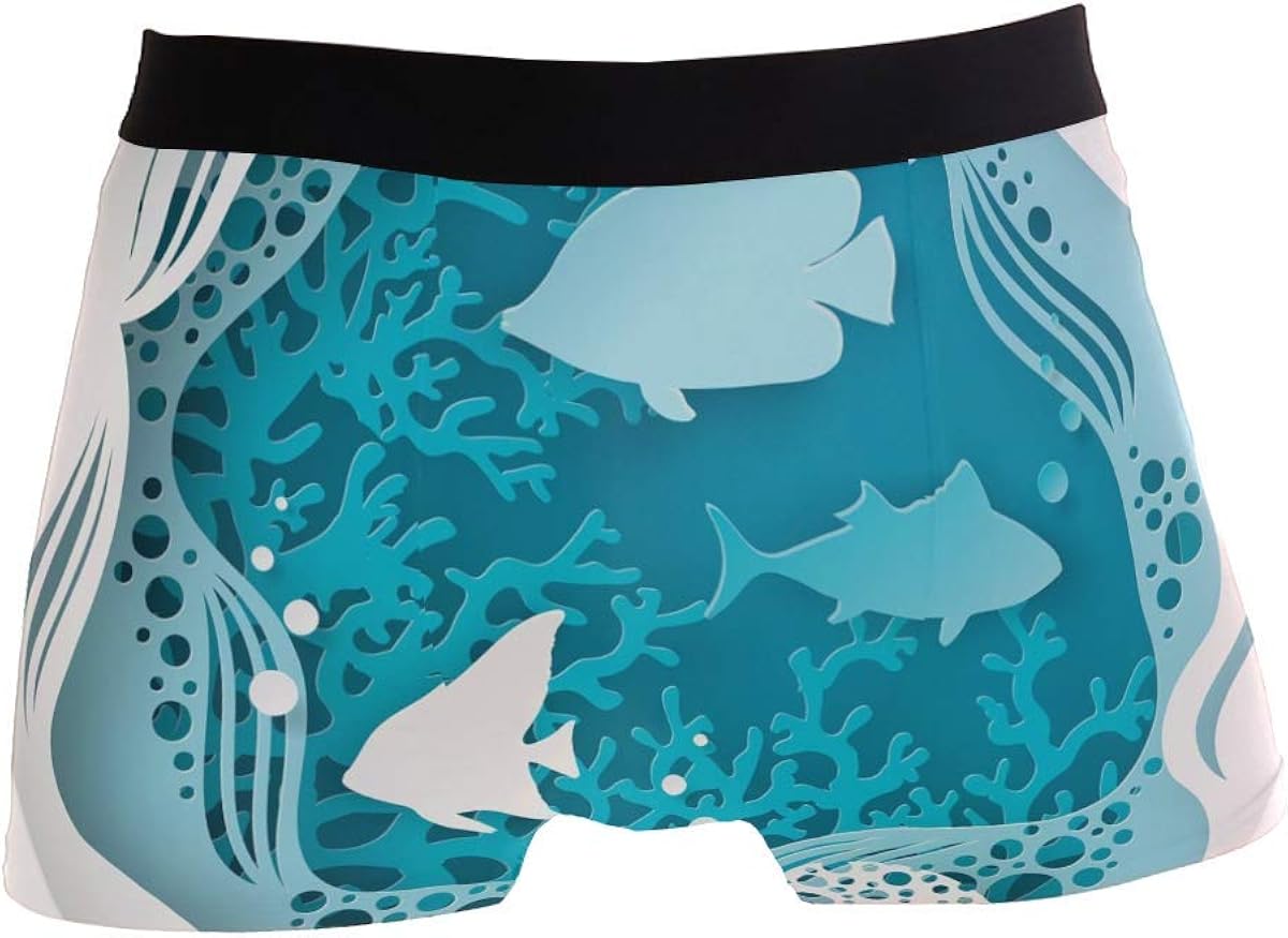 Mens Fashion Paper Style Underwater Men's Underwear Boxer Briefs