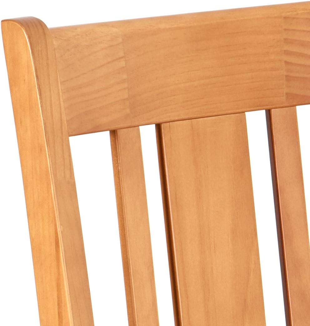  Brand – Ravenna Home Classic-Style Solid Pine Dining Chair, 40"H, Honey Pine Finish, Set of 2 - Tables