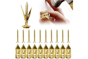 GENERIC Self Drilling Drywall Anchors with Screws Kit, 2025 Upgraded Direct Insertion Expansion Screw, Self Drilling Anchor Screws for Drywall, Drywall Screws for Fixing Picture, Furniture (10 PCS, 1.18)