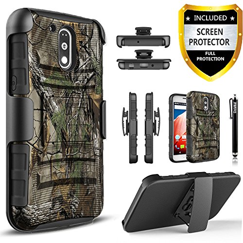 Moto g4 play case, moto g play case, circlemalls™[combo holster…