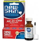 New-Skin Antiseptic Waterproof Liquid Bandage, Cuts &amp; Blisters, 1 oz | Antiseptic waterproof liquid bandage dries quickly, clear and protects cuts, blisters, hangnails, calluses and cracked skin.