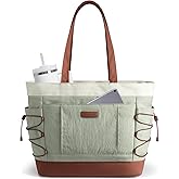 LOVEVOOK Tote Bag for Women, Puffer Tote Bag with Large Cup Holder, Lightweight Shoulder Bag Handbag for Travel, Work, Gym