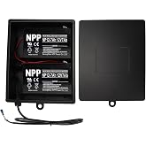 2025 New Upgraded Steel Battery Box with 2 Batteries Kit(12V 7AH Lead-Acid), for 12/24V Driveway Swing Gate Opener, Upgraded ABBT Battery Box Kit (Kit with 2 Batteries)