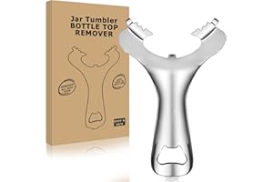 Bxgnip Mason Jar Opener No Lid Dents or Damage Multifunctional Jar Opener Easy Twist Manual Handheld Top Remover Bottle Opener Made For Lifetime