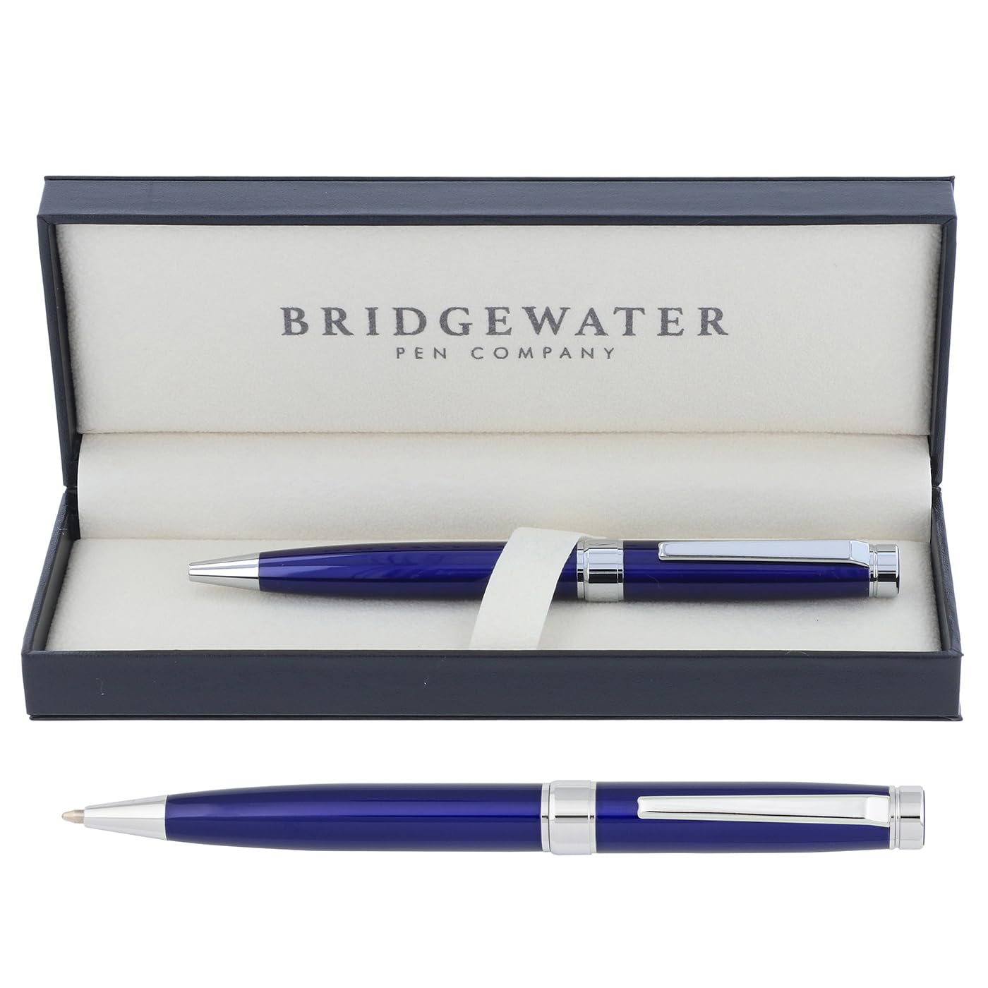 Bridgewater Pen Company Executive Ball Point Pen Collection, Boxed & Sleeved (Galway, Blue)