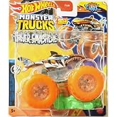 Hot Wheels Monster Trucks New for 2024 1:64 Scale Power Smashers (Tiger Shark)