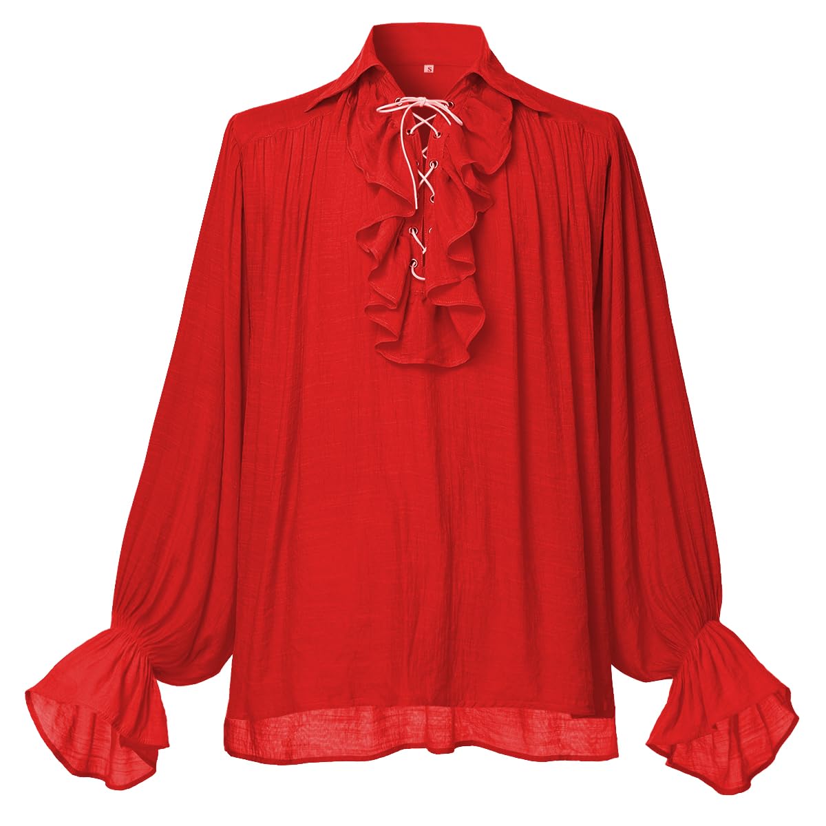 GRACEART Men Medieval Pirate Shirt Women Vampire Renaissance Shirts Nordic Captain Victorian Tops — image 1