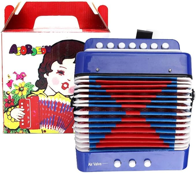 Accordion Toy, Guaranteed Quality Blue Children Accordion, Reliable ABS