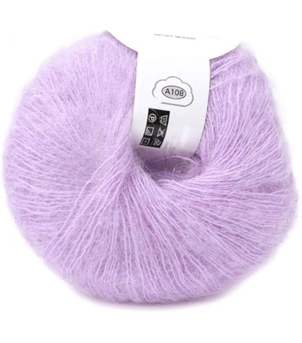 Amazon.com: Popular Soft Mohair Knitting Angora Wool Yarn for DIY