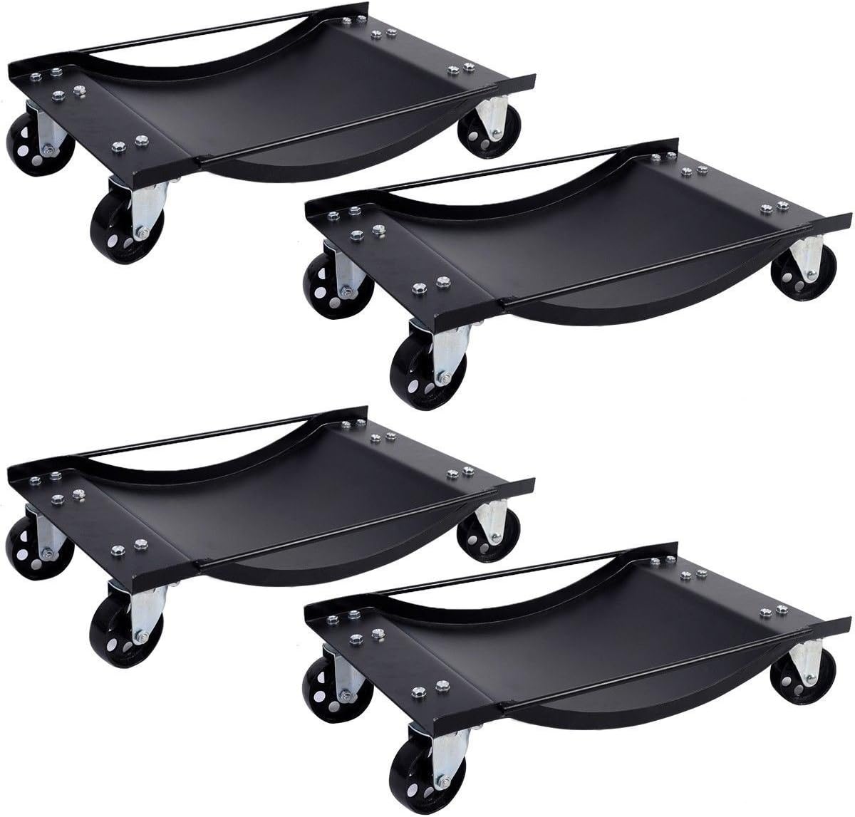 Amazon.com: 3.5" HD 4 PC Set Tire Wheel Dollies Dolly Vehicle Car ...