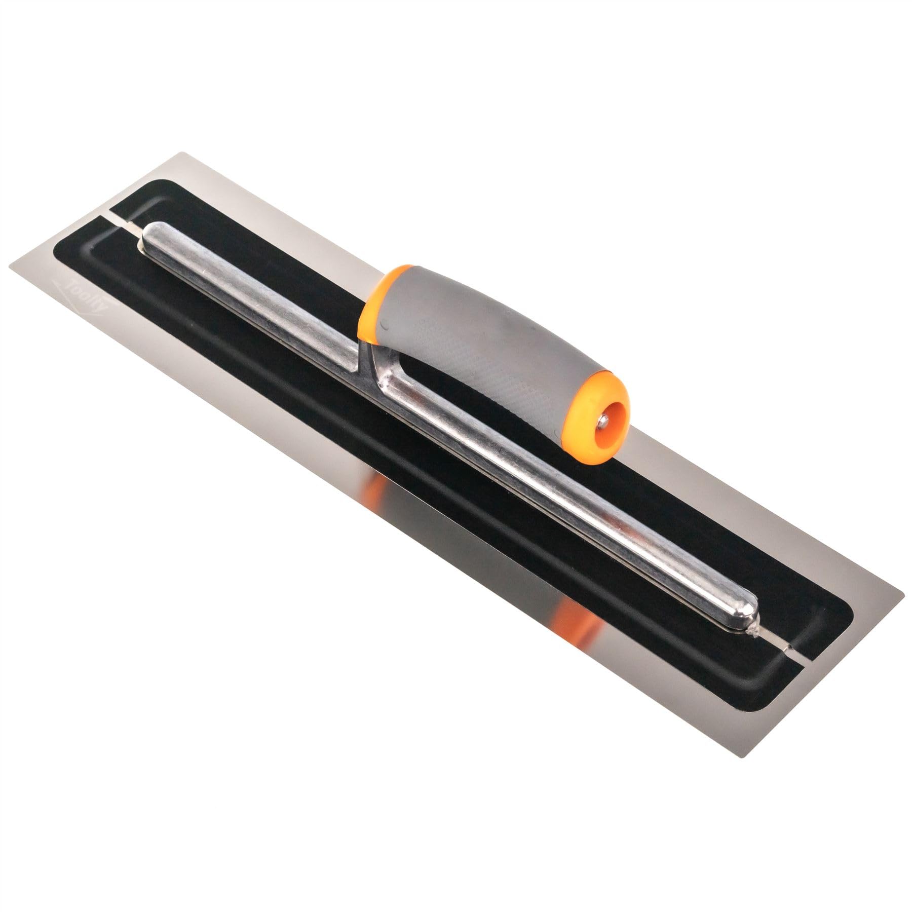 Toolty Ultra Flexible Plaster Finishing Skimming Trowel - Stainless Steel Finishing Hand Tool - with Soft Grip Handle - 16 inch - TLTY8048