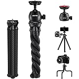 Camera Tripod, ROXTAK Mini Flexible Portable Phone Tripod Stand for Selfies/Vlogging/Photography, Compatible with iPhone, GoP