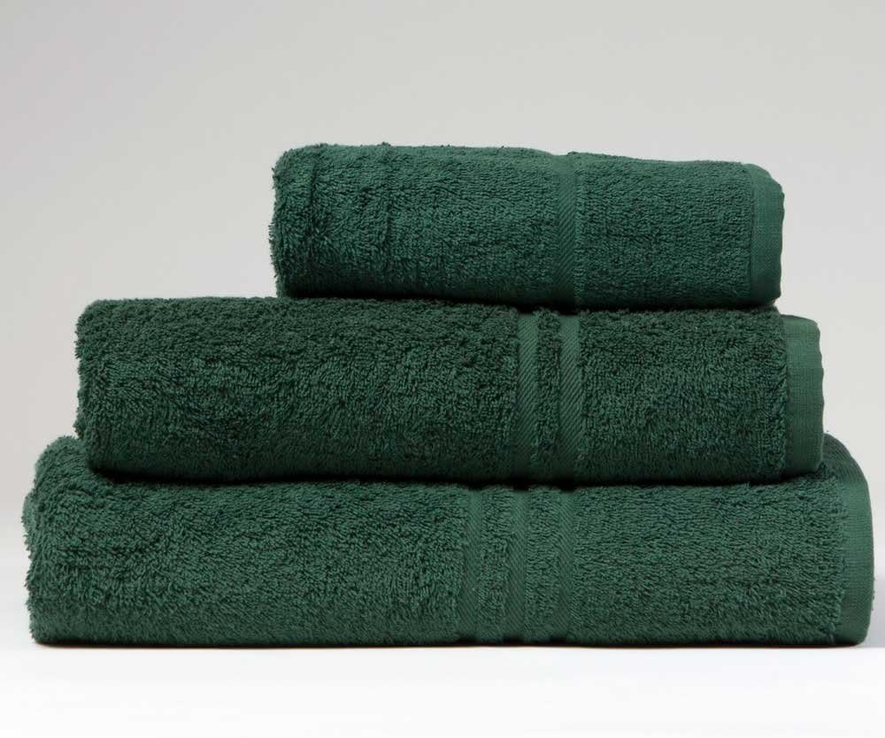 Blue Label 500gsm Plain Bottle Green Bath Sheet (SEE SIZE OPTIONS)