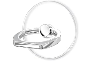 TACOMEGE Transparent Clear Phone Ring Grips Holder Kickstand, Finger Ring Stand for Cell Phone Tablet Case Accessories(Round-Clear) (1)