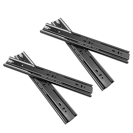 Nuzamas 2 Pairs Of Steel Ball Bearing Drawer Runners Slides 14inch