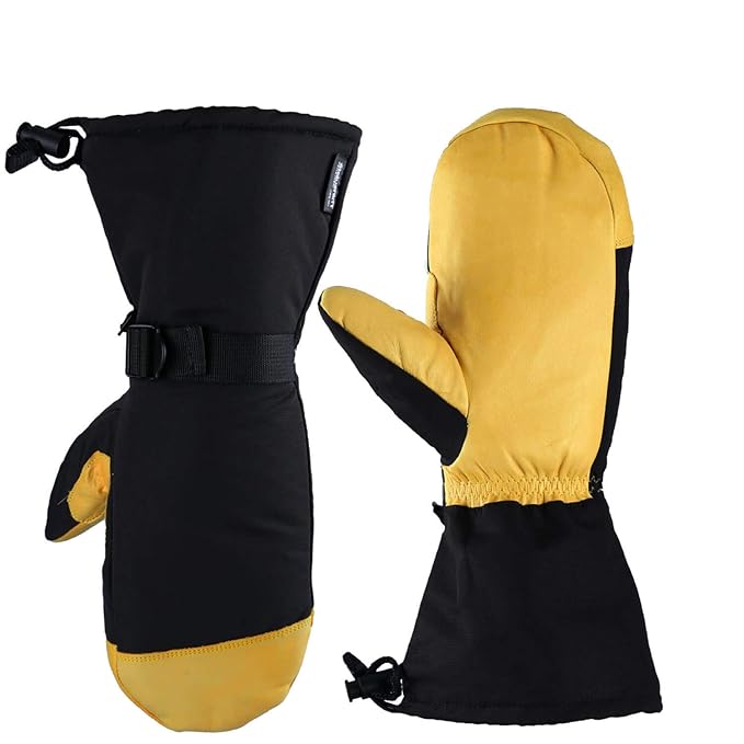OZERO Skiing Gloves, 40°F Cold Proof Warm Snow Skiing Glove with
