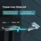 TP-Link TL-SF1006P 6 Port Fast Ethernet PoE Switch 4 PoE+ 67W Plug Play Metal view 3
