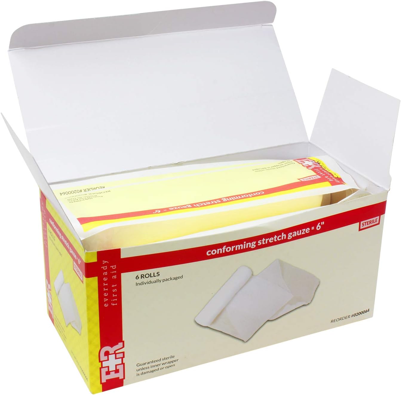 Ever Ready First Aid Sterile Conforming Gauze Roll Bandage - Box of 12-4 inch: Health & Personal Care
