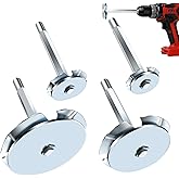 PVC Pipe Reamer, 4Pcs PVC Fitting Saver Tool for Removing SCH 40 from Hub, 1-1/2 In, 2 In, 3 In, 4 In Head, Bit Socket Saver 