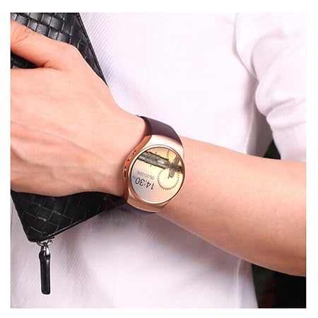 msvii Marrón Bluetooth Smart Watch Reloj Inteligente con Podómetro ...