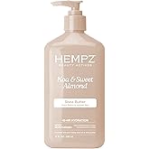HEMPZ Koa & Sweet Almond Herbal Body Moisturizer for Women, 17 Fl. oz. - Moisturizing Lotion with 100% Pure Hemp Seed Oil and Shea Butter - Hydrating Vegan Lotion for Dry Skin