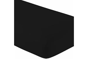 DESTINY CRESCENT BEDDING Microfiber Twin XL Fitted Bottom Bed Sheets 1800 Ultra Soft and Comfy - 15" Deep Pocket, 39" x 80" Great for Dorm Room, Hospital & Split King Dual Adjustable Beds (Black, Twin XL)