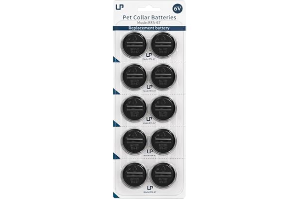 LP RFA-67 Pet Collar Batteries for PIF-300 RF300 PIF-275-19 PRF-3004W PUL-250, Compatible with RFA-67D-11 6 Volt Lithium Repl