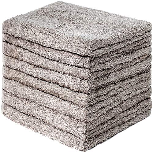 GREEN MARK Textilien 8er Pack Frottier Handtücher mit Aufhänger 50x100cm Handtuch 100% Baumwolle Farbe: Sand/Beige
