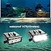 Suptig Underwater Lights Dive Light Dual Battery Waterproof LED Video LIght Compatible for Gopro Hero 8 Hero 7 Hero 6 Hero 5 Hero 4 And Other Action Cameras, Waterproof 147ft(45m)