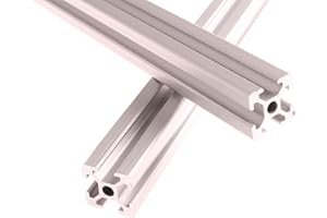 CNCYEAH Aluminum Profile Extrusion 2020 800m 2PCS T Slot European Standard Anodized CNC 3D Printer Parts European Aluminum Profile Extrusion Linear Rail for DIY 3D Printer Silver