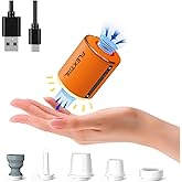 FLEXTAILGEAR Portable Air Pump with Camping Lantern Tiny Pump 2X 4kPa Air Pump for Inflatables Rechargeable Air Mattress Pump with Magnetic Design for Sleeping Pads, Pool Floats, Swimming Rings(OG)