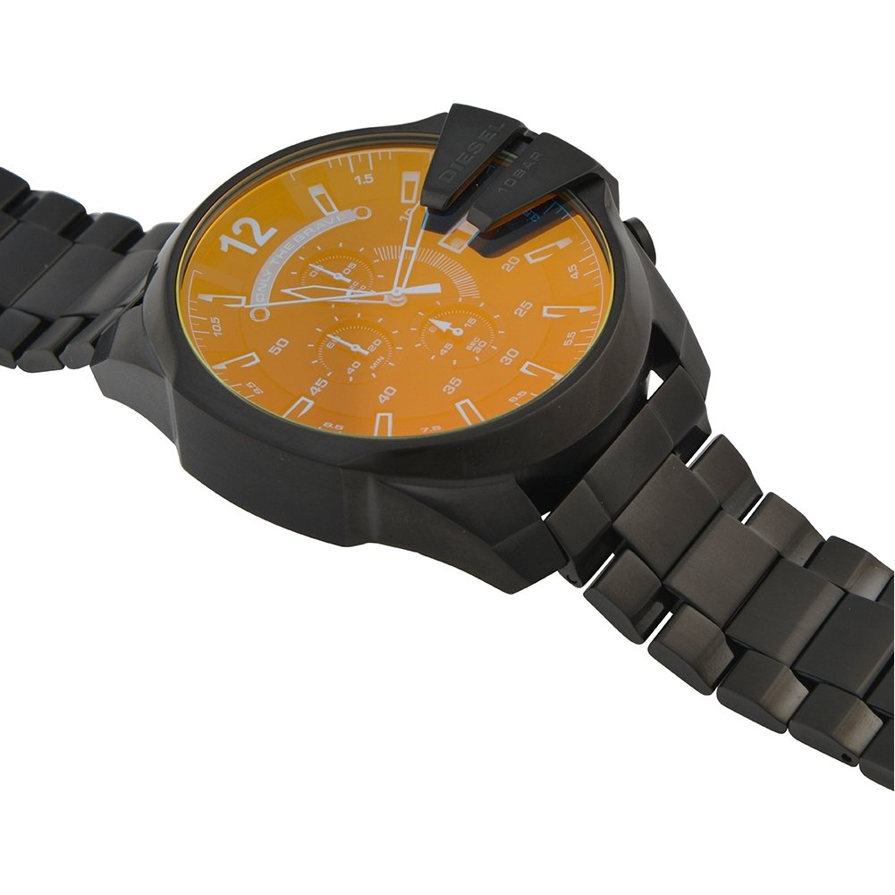 Diesel Chief Series Men's Chronograph Watch with Silicone, Stainless Steel or Leather Strap