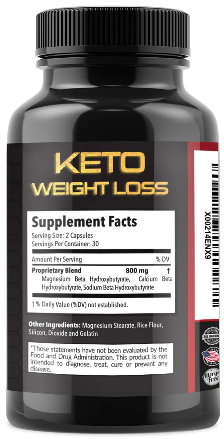 Keto Weight Loss Diet Pills Fat Burner for Men & Women Ketogenic