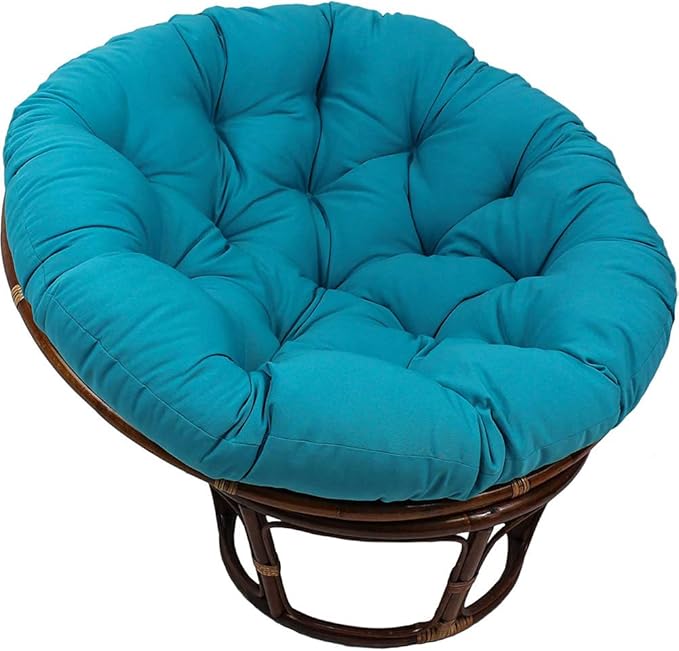 Outdoor Papasan Chair Cushion With Ties,Waterproof Cover Sink Into Our Thick Comfortable Papasan