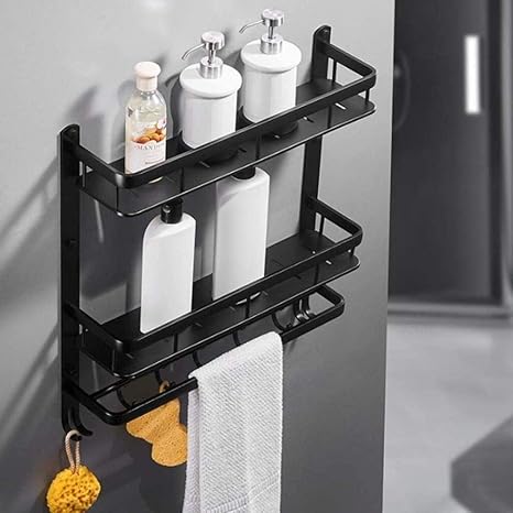 Estante De Baño Montado En La Pared Espacio Cuarto De Baño Estante De