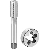 QWORK High-Speed Steel 3/4"-16 UNF Tap and Die Set, Precision Threading