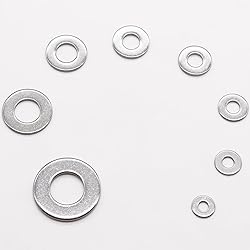 Aienxn 270PCS 8 SAE Sizes 304 Stainless Flat Washer
