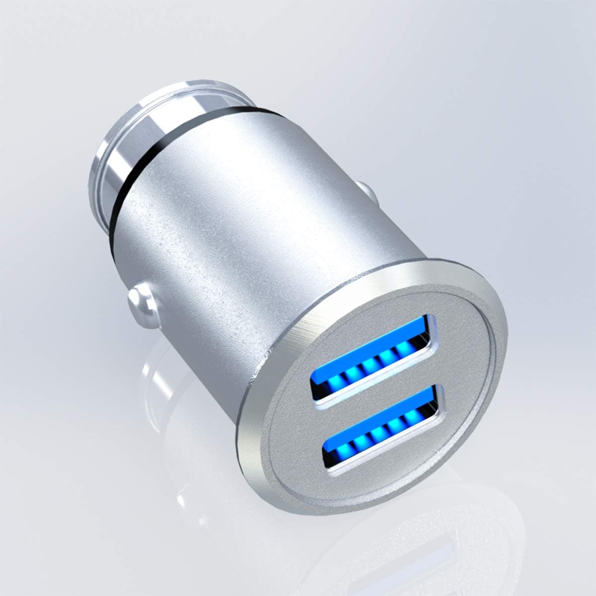 Dual Usb Car Charger，4.8A Car Adapter Usb Charger， Micro Usb Car Charger For Iphone 7 8 X 6 6S IPad Air Mini Samsung Galaxy S9 S7 And More Android Phone