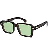 SOJOS Trendy Square Polarized Sunglasses for Women Men, Retro Vintage Womens Mens Rectangle Shades SJ2345